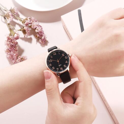 Women's Dainty Analog Leather Dress Watch for Small Wrists, Ladies Waterproof Watches for Women, Reloj para Mujer in Saudi Arabia