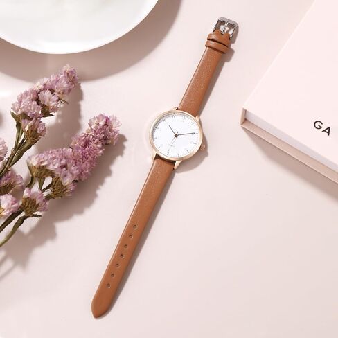 Women's Dainty Analog Leather Dress Watch for Small Wrists, Ladies Waterproof Watches for Women, Reloj para Mujer in Saudi Arabia