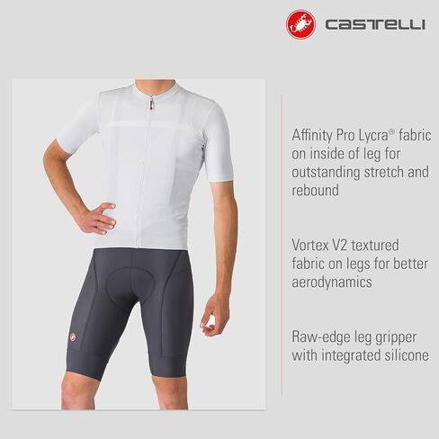 CASTELLI Men’s Competizione 2 Bibshort, All-Condition Seat Pad for Road Cycling, Gravel Biking & Top-Level Racing in Saudi Arabia