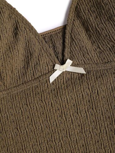 Seamoly Lace Jacquard Bowknot ديكور مجموعة Tankini in Kuwait