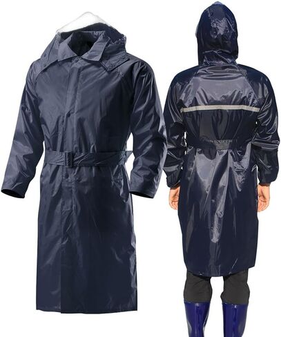 TK-RainWear R5002 High Visibility RainCoat Rain Gear for Men Waterproof Lightweight Reflective Rain Wear for Men Women in Saudi Arabia