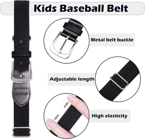 2 Pairs Kids Soccer Socks Boys Girls Baseball/Softball Socks &Belt Combo Set Youth Knee High Socks in Saudi Arabia