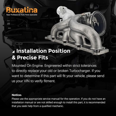 49477-02025 TurboCharger بدون مشغل يناسب محرك N20 2.0L لـ BMW 228i (F22) 320i 328i (F30) 428i (F32) 528i (F10) x1 x3 x4 x5 Z4 Z4 2012-2018 Turbo Charger# 11657635804 in Saudi Arabia