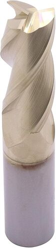 BestParts High Performance Solid Carbide End Mill for Aluminum - ZRN Coated, 37 Degree Helix, 3 Flute, HRC55, 3/16" Cutting and Shank Diameter, 5/8" Length of Cut, 2" Overall Length, Square End in Saudi Arabia