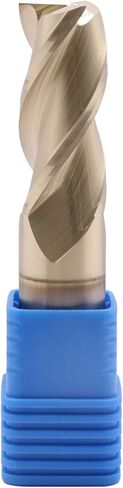 BestParts High Performance Solid Carbide End Mill for Aluminum - ZRN Coated, 37 Degree Helix, 3 Flute, HRC55, 3/16" Cutting and Shank Diameter, 5/8" Length of Cut, 2" Overall Length, Square End in Saudi Arabia