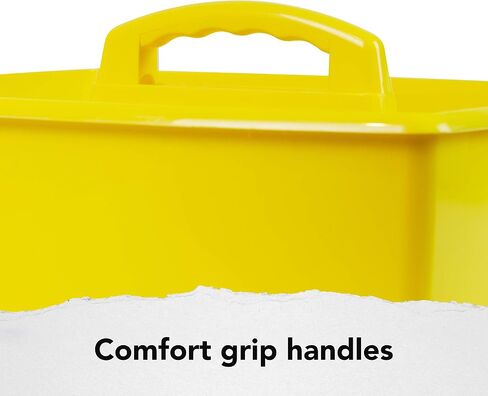 Storex 3-Compartment Small Caddy – Multipurpose Classroom Organizer with Handle, Black, 6-Pack (00972A06C) in Saudi Arabia