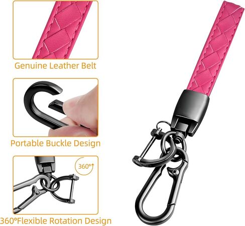 Sindeda for Jeep Key fob Cover with Leather Keychain Soft TPU Full Cover Protection,for Jeep Grand Cherokee Renegade Chrysler 200 300 Dodge RAM Durango Challenger Dart Fiat Key Fob Shell (Red) in Kuwait