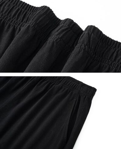 Mens Pajamas Bottoms 4 Inch Cotton Loose Lounge Sleep Shorts Comfy Breathable Sleepwear with Pockets in Saudi Arabia