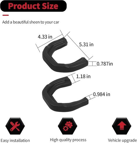 يغطي خطاف السحب RT-TCZ Cover Cover Cover Cover Rubber Protector Accessories لـ Dodge RAM TRX 2018-2025 (أحمر) in Kuwait