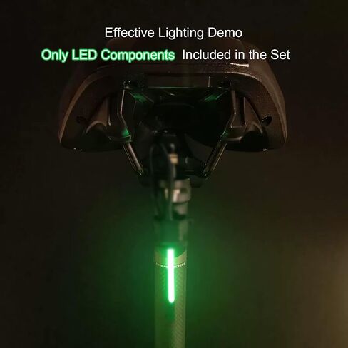 DIY kit Streaming Lights 3v Waterproof led Beads Breathing Light Auto Meteor Light Festival Decoration Lights (Green Light 2 pcs.) in Saudi Arabia