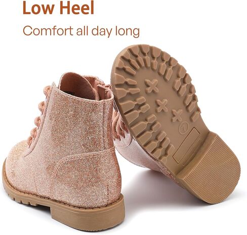Girls Boots Glitter Dress Boots Cute Princess Shoes for Girl Toddler/Little Kid/Big Kid in Saudi Arabia