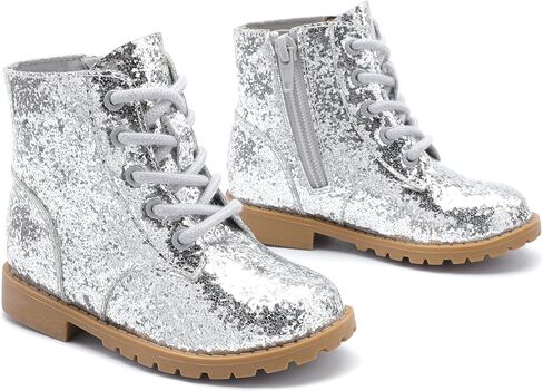 Girls Boots Glitter Dress Boots Cute Princess Shoes for Girl Toddler/Little Kid/Big Kid in Saudi Arabia