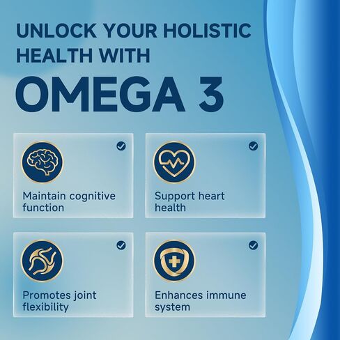 Triple Strength Omega-3 Fish Oil 2000mg with Vitamin E – Ultra High-Potency EPA, DHA & DPA Fatty Acids – Supports Heart, Brain, Eye, Skin & Immune Health – Non-GMO, 120 Softgels in Saudi Arabia