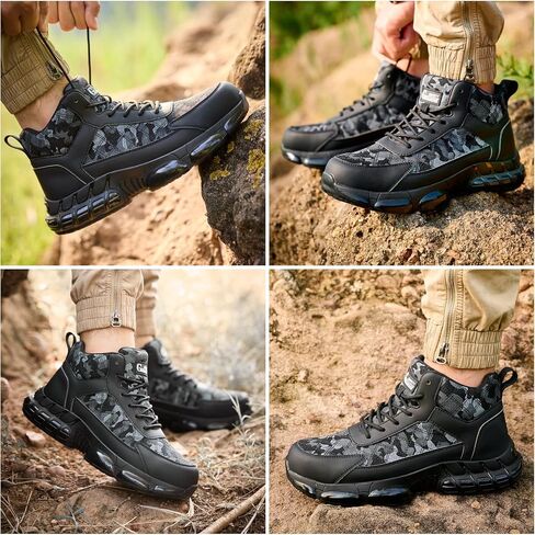 Steel Toe Shoes for Men Women Comfortable Breathable Safety Work Shoes Lightweight Indestructible Puncture Proof Steel Toe Sneakers in Saudi Arabia