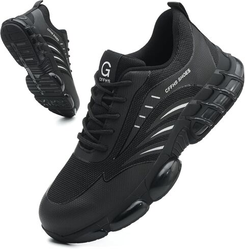 Steel Toe Shoes for Men Women Comfortable Breathable Safety Work Shoes Lightweight Indestructible Puncture Proof Steel Toe Sneakers in Saudi Arabia