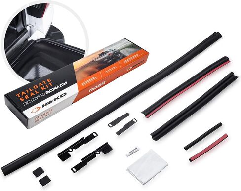 Keko - Tailgate Sealing Kit for Tonneau Cover - Exclusive Custom Fit for Ranger 2024 - Ultimate Water & Dust Protection - Easy Installation in Kuwait