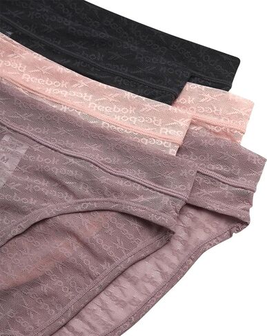 Reebok Womens Bikini Underwear - 6 Pack Lightweight Micro Mesh Bikini Underwear for Women (Sizes: S-XL) in Saudi Arabia