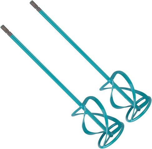 COLLOMIX Mortar Mixing Paddle 2-Pack - WK Series 5.3" Mud Mixer Drill Bit for Ready-Mix Mortar, Grout, and Viscous Materials & HEXAFIX Connection - WK140HF-AMA2PK in Saudi Arabia