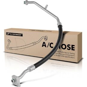 A-Premium A/C Suction Line Hose Assembly Compatible with Chrysler Voyager 2001-2003 2.4L, Dodge Caravan 2001-2007 2.4L, Compressor to Evap, Without Rear A/C