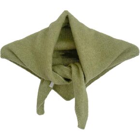 Triangle Scarf for Women Knitted Wool Headscarf Cashmere Feel Y2K Downtown Girl Aesthetic Streetwear Accessories