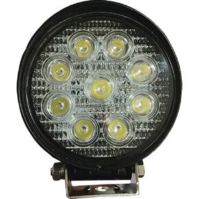 Tiger Lights TL100R LED Round Spot Beam 12V, 2.2 Amps, 27 Wattage, 4 1/4 Diameter, 1400 Lumens, Spot Off-Road Light