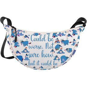 LEVLO Donkey Crossbody Bag Cartoon Donkey Fans Gifts Could Be Worse Not Sure How But It Could Be Cartoon Donkey Merch