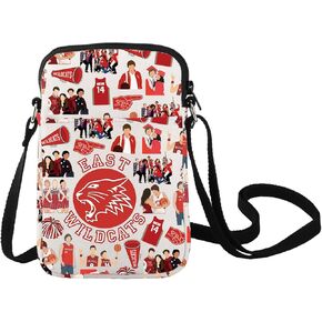 LEVLO East High Musical Crossbody Bag Troy Bolton & Gabriella Montez Fans Gift East High Wildcats Shoulder Bag