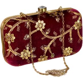 IGH Luxurious Indian Velvet Clutches for Women Ideal Wedding Favors, Unique Wedding Gifts, Christmas Party Gifts, Return Gift