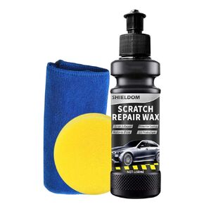 Car Scratch Remover for Vehicles Paint Swirls & Scuff Removal Rubbing Compound Wax Auto Scratches Repair with Polishing Pad & Towel Works on Cars, Trucks, SUVs, RVs & More - 5oz/150ML
