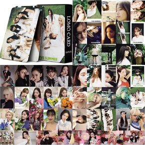 PYAJUU IVE Photo Cards 55pcs IVE I‘VE SUMMER Photocard KPOP IVE LOMO Cards New Album Photocard KPOP Postcards IVE merch Gift for Fans Daughter