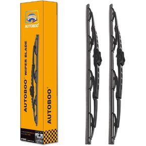 AUTOBOO 20"+20" Windshield Wiper Blade Replacement For Ford F150 F250 F350 F450 F550 2008-1999 Expedition 2006-1999 Explorer 2010-2005 Mustang 2004-1999 -Original Factory Quality (Pack of 2)