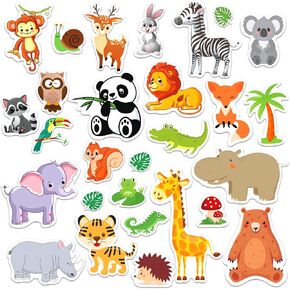 MARFOREVER 50 PCS Sea Animal Window Clings - Ocean Theme Thick Gel Clings Stickers Underwater Fish Shark Turtles Decals for Classroom Nursery Airplane Car Plane Decorations