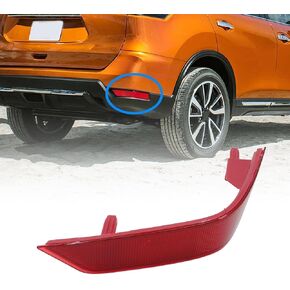 Priprilod Passenger Side Rear Bumper Reflector Tail Light Compatible With Nissan Rogue 2017 2018 2019 Rear Reflector Bumper NI1185105N 26560-6FV0A 265606FV0A