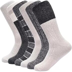 Lucky Brand Women's 6 Packs Softs Soft Softs بشكل استثنائي ، رمادي داكن/بيج/متعدد ، حجم 5-10 ، بطول العجل ، متماسكة ، كفة مضلعة