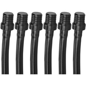HIAORS Black Breather Hose Gas Fuel Tank Cap Vent Hose Tube CNC Universal for Taotao ATV Quad 4 Wheeler 50cc 70cc 90cc 110cc 125cc 140cc 150cc 160cc Pit Dirt Bike 6pcs