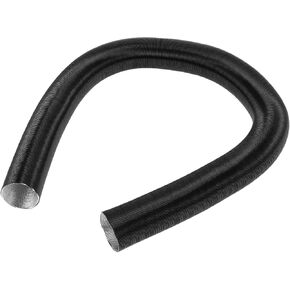1 PC CAR CAR HUTER PIPE 42 مم معرف 150 سم كحد أقصى لدافئ الهواء ducting خرطوم السيارة شاحنة حافلة الحافلة فان قارب الألومنيوم رقائق أسود