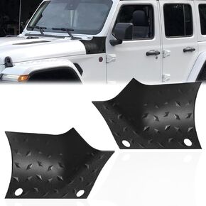 Cowl Body Armor Armor Outer Corner Accessories Expressories متوافقة مع Wrangler 2018-2023 JL Jlu Sport Sahara Rubicon & 2020-2023 Gladiator JT ، Black