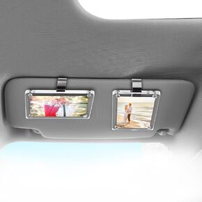 Lecart 2 Pack Car Picture Holder ، إطار الصورة المخصصة للسيارة أكريليك ، إطارات عرض صور مغناطيسية للعائلة ، الأزواج ، السائقين ، حجارة شمس السيارة ، خزانة ، القيادة الآمنة تقدم 4.73 "x3.15"