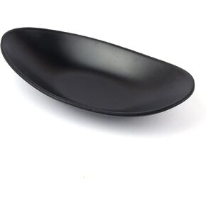 Framendino, A5 Melamine Jewelry Dish Trinket Tray Black Accessory Organizer Bowl