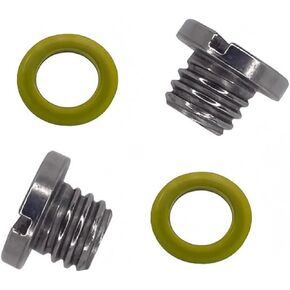 2Pcs Marine Lower Unit Oil Drain Plug, Lower Drain Plugs Screw and Gaskets for Mercury 40 50 60 70 75 90 115HP Mercruiser Bravo Alpha1Gen 2 10-79953Q2 10-79953A2 18-2244