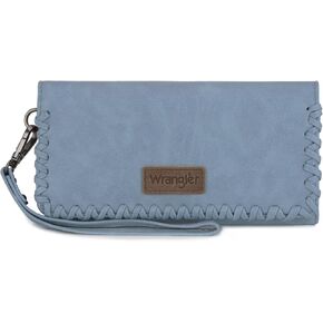 Montana West x Wrangler Wallet Women Trifold RFID Wristlet Wallet for Women Clutch Purse with Card Holder