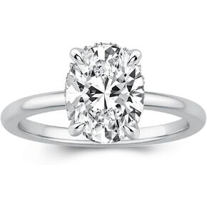1.5CT خاتم خطوبة من سوليتير المقطوع للنساء ، خاتم الماس المحاكاة ، 925 حلقة الوعد الفضية الاسترليني