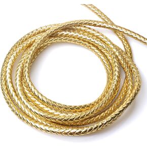 حبل ذهبي لـ Wonder Woman Cosplay Ascplay ، Pu Leather Gold Whip مثل Diana Lasso of Truth Whip (8mm dia)