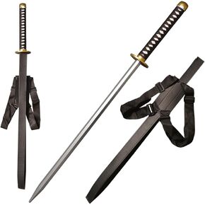 39.4 "Black Katana anime Samurai Sword of Hayakawa Aki for Cosplay ، Prosume Accessories Props