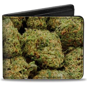 Buckle-Down Men's Bifold Wallet Weed