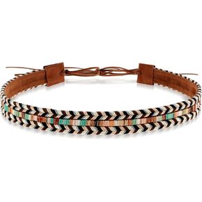 0.78×52 Inch Hat Bands for Women Cowboy Hat Band, Cowboy Hat Band for Men Ethnic Western Rural Hat Belts Western Hat Band for Women Men Cowgirl Rope Belt (Braid)