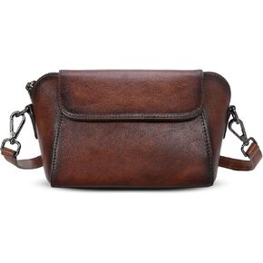 Heshe Healine Leather Proses for Women Designer Crossbody Bags Small Counder Handbag Lightweight Parse for كل يوم