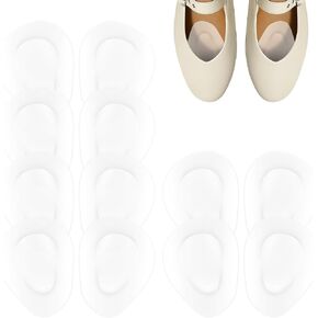 6 Pair Clear Metatarsal Pads Women,Silicone Soft Forefoot Gel Insoles for Women,Ball of Foot Cushions for Woman,Metatarsal Heel Pads for Shoes,Mortons Neuroma Pad for Pain Relief Men