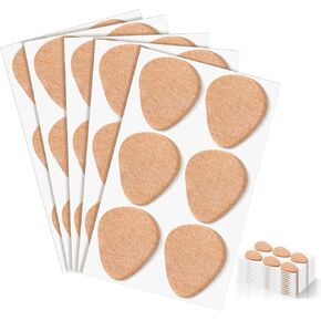 72 Pack Metatarsal Foot Pads 0.25 Inch Thick Ball of Foot Cushions Adhesive Metatarsal Soft Felt Pads for Women and Men Forefoot Support Pain Relief (Skin Color)