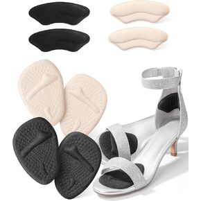 DR JK- Ball of Foot Cushions, 2 Pairs, Beige, Metatarsal Pads Women, Heel Pads for Shoes Women